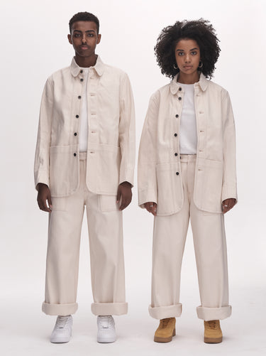 UNISEX PAINTER SUIT - ECRU