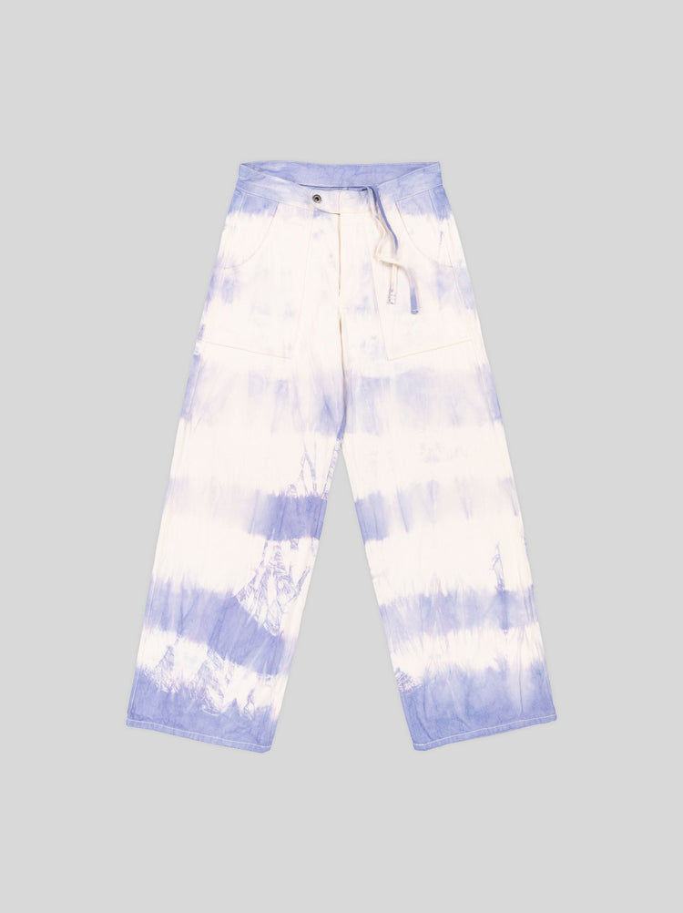 Tie- Dye Lavender Stripe Painter Pants