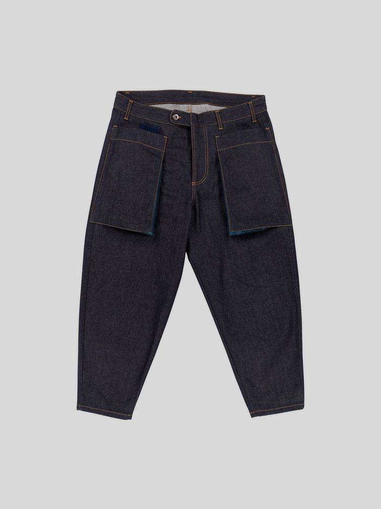 ULLAC x Gloverall Indigo Pants