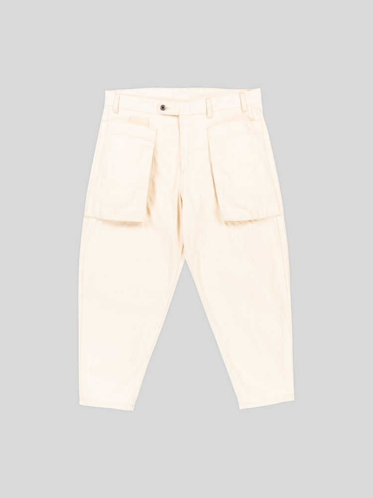 ULLAC x Gloverall Ecru Pants