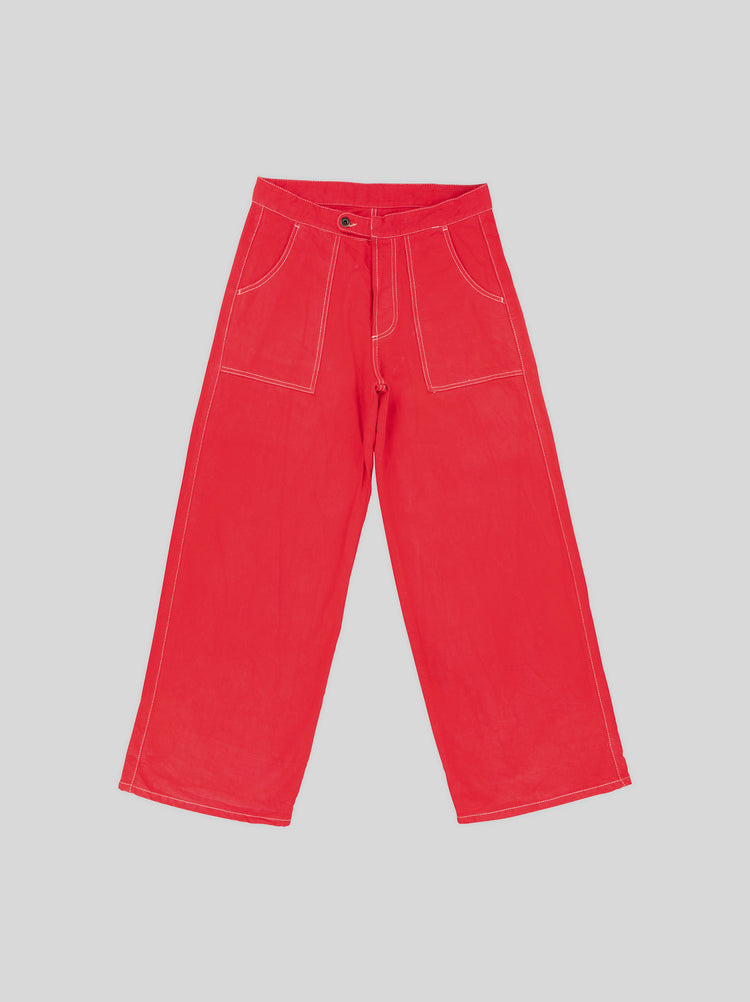 Red deals painter pants