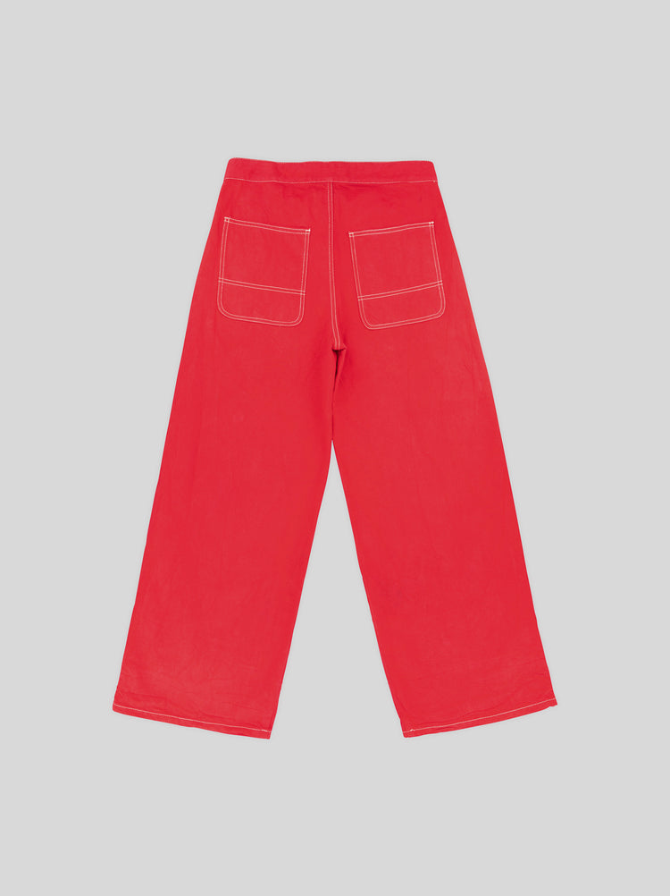 RED PAINTER PANTS