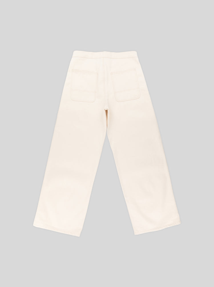 UNISEX PAINTER PANTS - ECRU