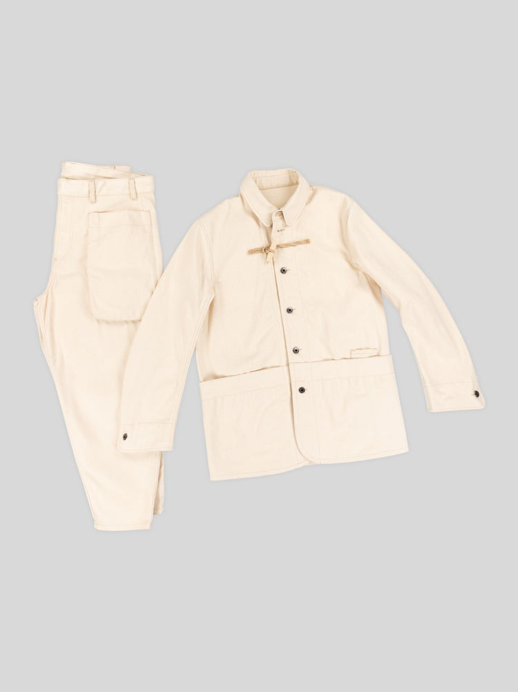 ULLAC x Gloverall Ecru Suit