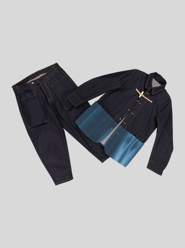 ULLAC x Gloverall Indigo Suit